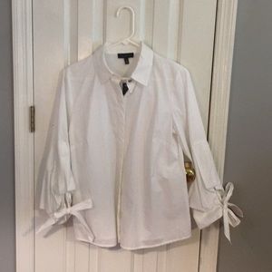The Limited cotton white collared shirt sz M